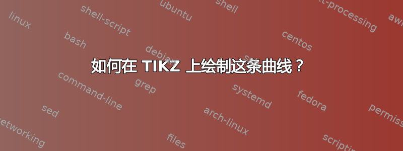 如何在 TIKZ 上绘制这条曲线？