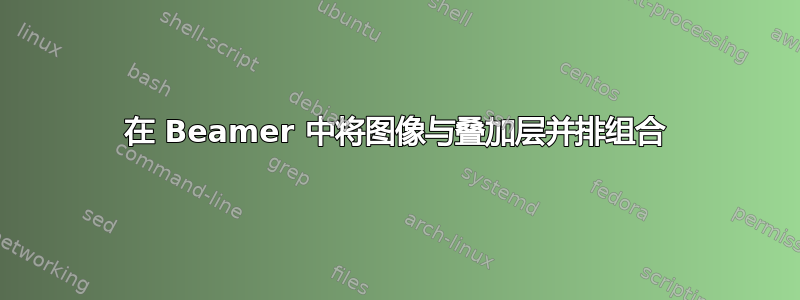 在 Beamer 中将图像与叠加层并排组合