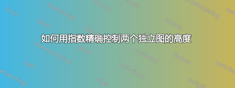 如何用指数精确控制两个独立图的高度