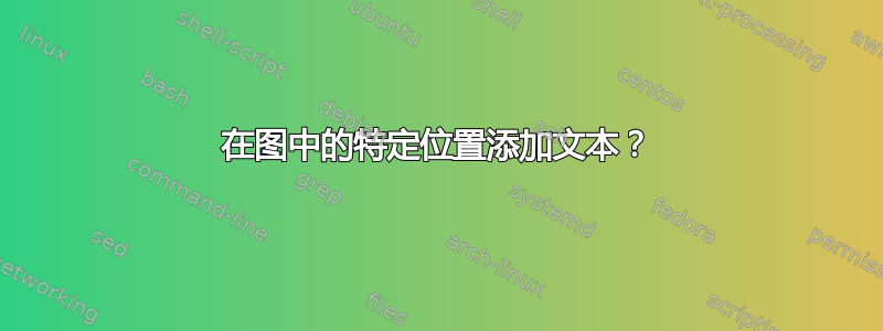 在图中的特定位置添加文本？