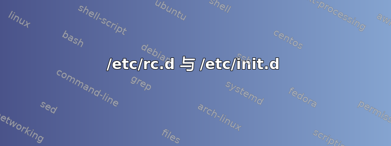 /etc/rc.d 与 /etc/init.d