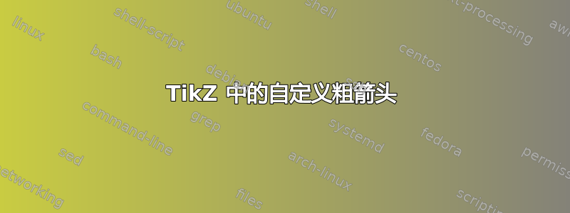 TikZ 中的自定义粗箭头