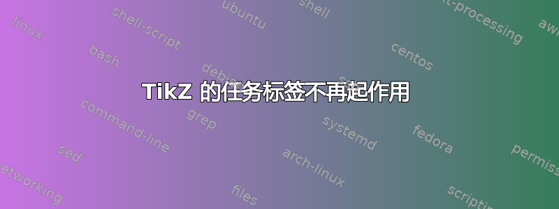 TikZ 的任务标签不再起作用