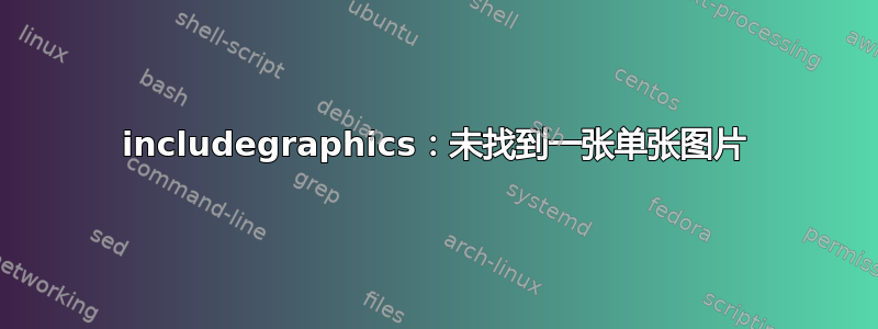 includegraphics：未找到一张单张图片