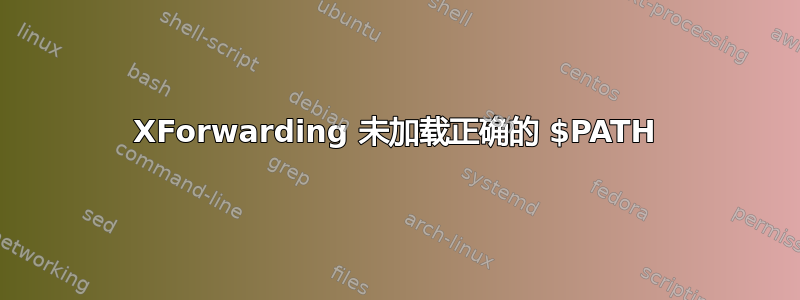 XForwarding 未加载正确的 $PATH