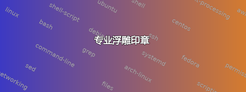 专业浮雕印章