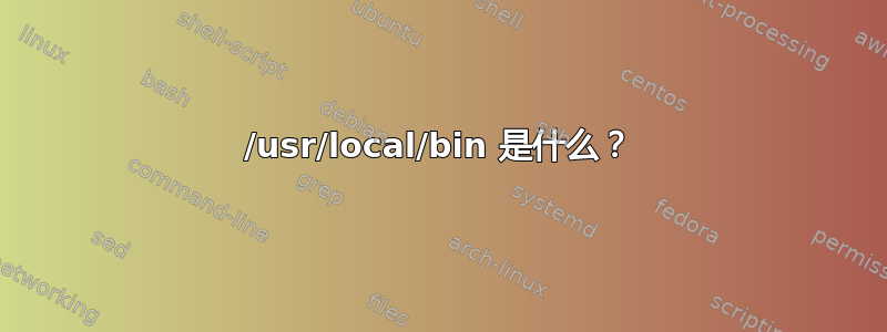 /usr/local/bin 是什么？