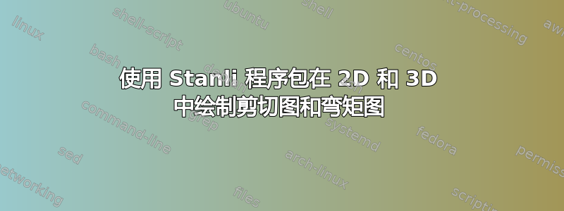 使用 Stanli 程序包在 2D 和 3D 中绘制剪切图和弯矩图