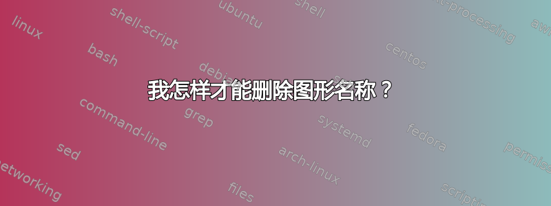 我怎样才能删除图形名称？