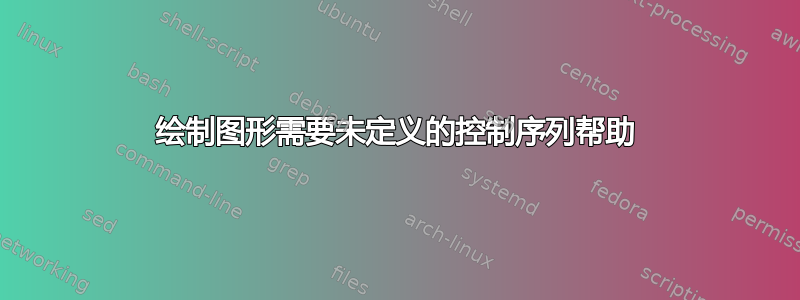 绘制图形需要未定义的控制序列帮助