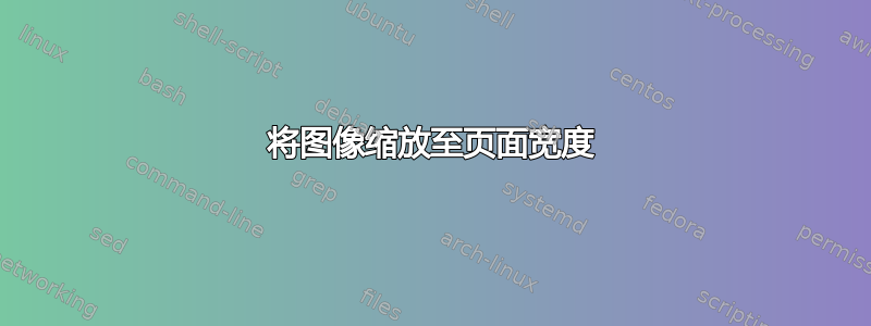 将图像缩放至页面宽度