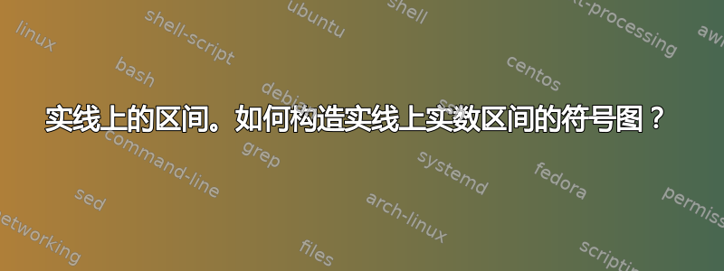 实线上的区间。如何构造实线上实数区间的符号图？