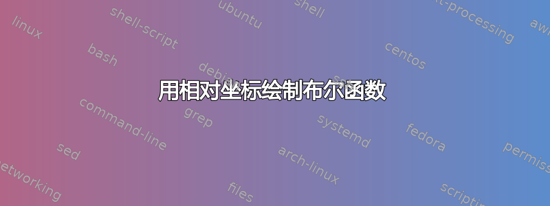 用相对坐标绘制布尔函数