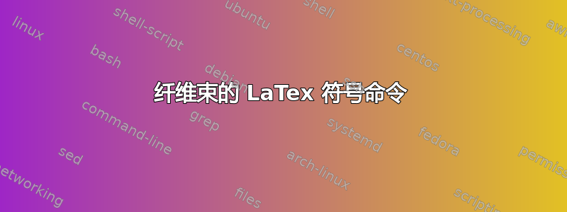 纤维束的 LaTex 符号命令