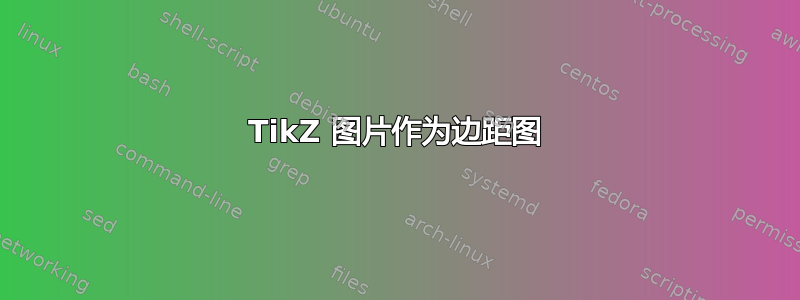 TikZ 图片作为边距图