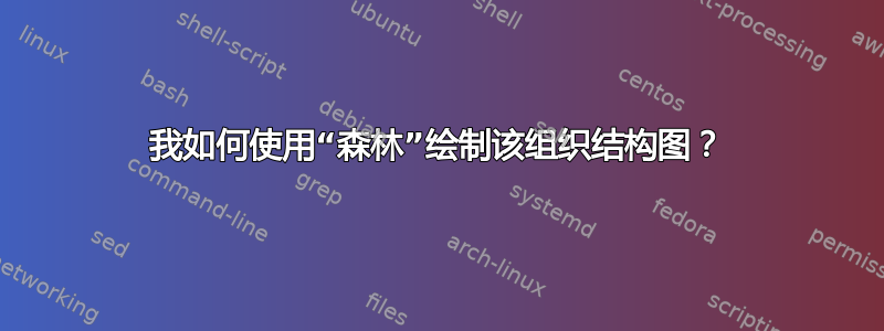 我如何使用“森林”绘制该组织结构图？