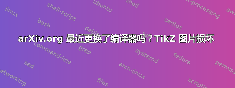 arXiv.org 最近更换了编译器吗？TikZ 图片损坏