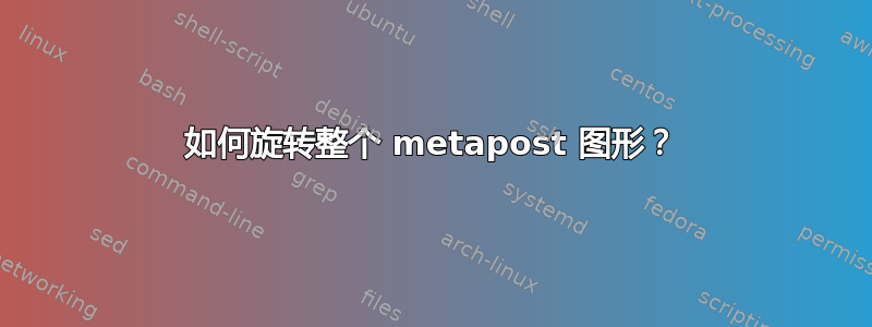 如何旋转整个 metapost 图形？