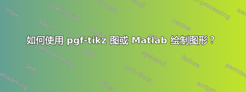 如何使用 pgf-tikz 图或 Matlab 绘制图形？