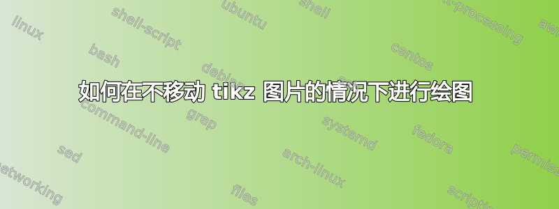 如何在不移动 tikz 图片的情况下进行绘图