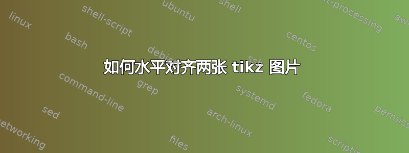 如何水平对齐两张 tikz 图片