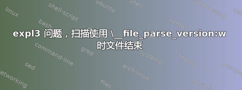 expl3 问题，扫描使用 \__file_parse_version:w 时文件结束