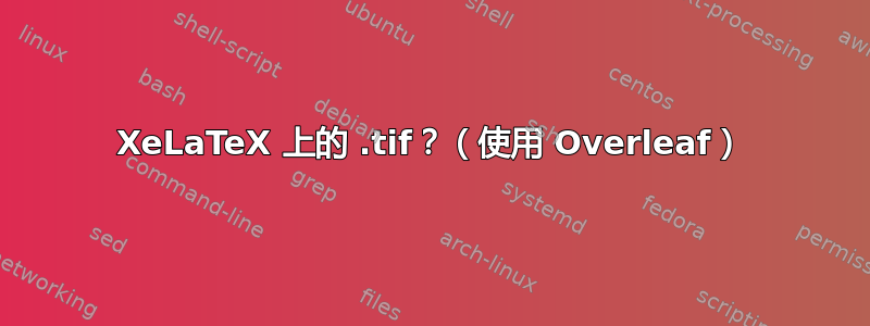 XeLaTeX 上的 .tif？（使用 Overleaf）