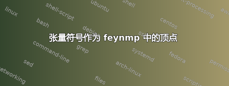 张量符号作为 feynmp 中的顶点