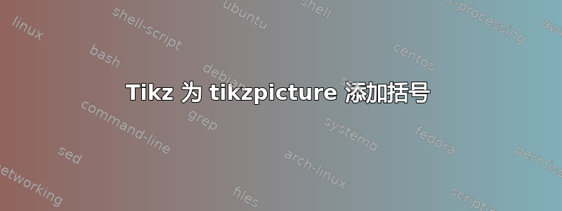 Tikz 为 tikzpicture 添加括号