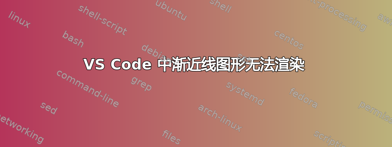 VS Code 中渐近线图形无法渲染