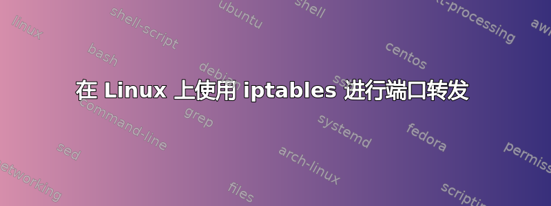 在 Linux 上使用 iptables 进行端口转发