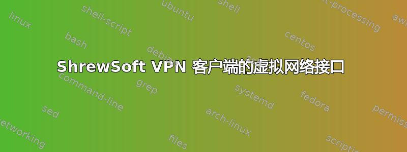 ShrewSoft VPN 客户端的虚拟网络接口