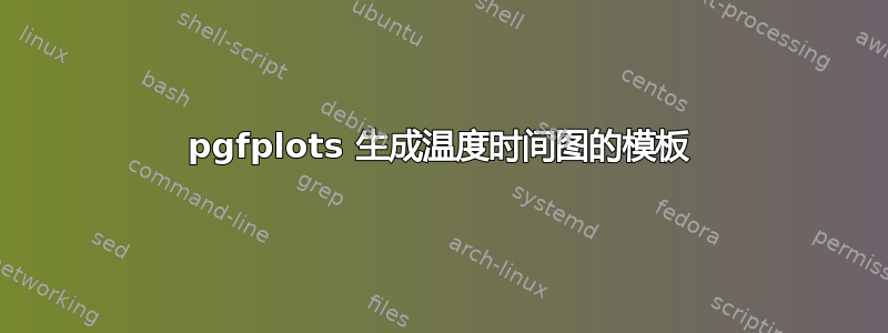 pgfplots 生成温度时间图的模板