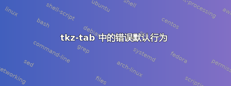 tkz-tab 中的错误默认行为