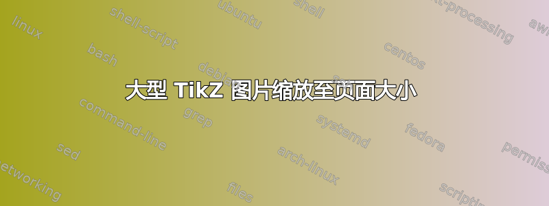 大型 TikZ 图片缩放至页面大小