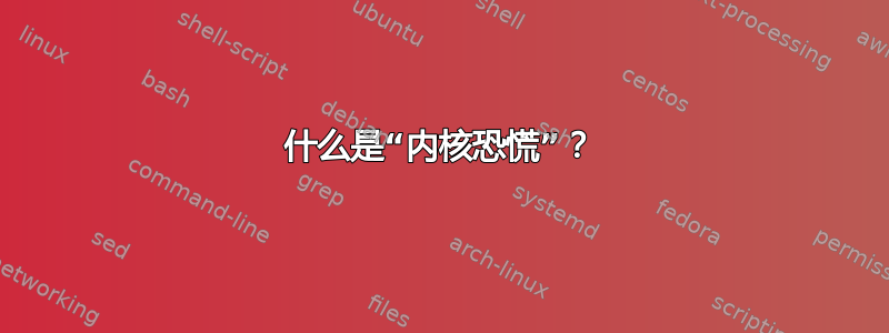 什么是“内核恐慌”？