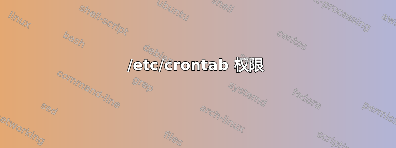 /etc/crontab 权限