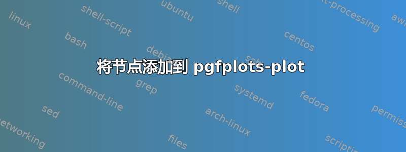 将节点添加到 pgfplots-plot