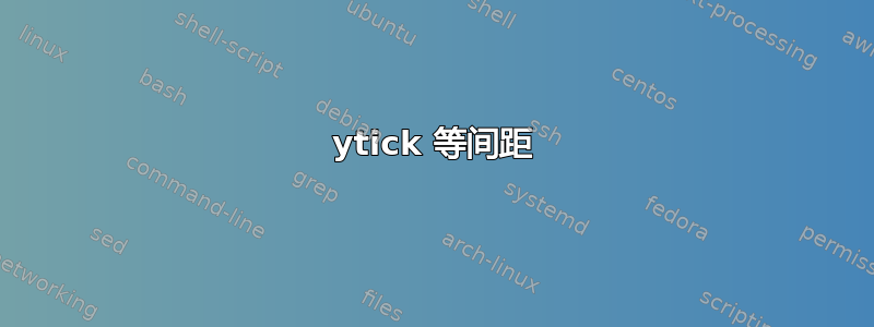 ytick 等间距