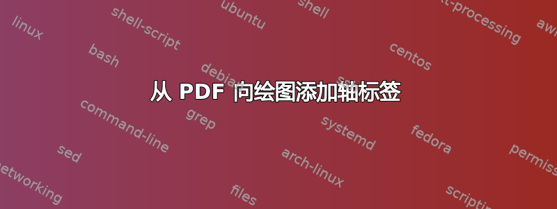 从 PDF 向绘图添加轴标签