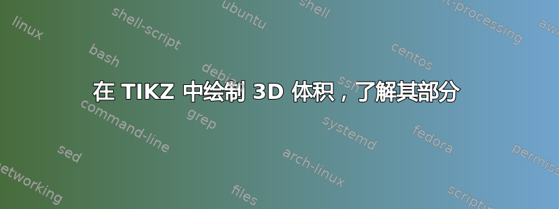 在 TIKZ 中绘制 3D 体积，了解其部分