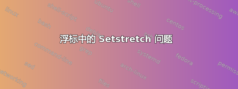 浮标中的 Setstretch 问题 