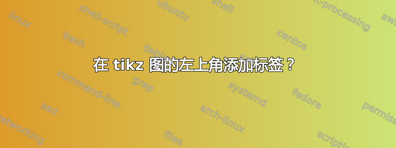 在 tikz 图的左上角添加标签？