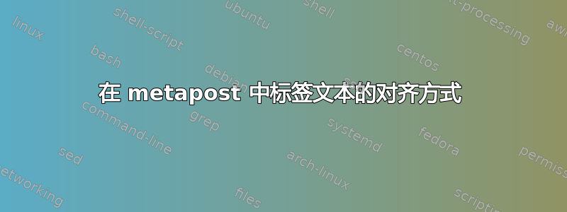 在 metapost 中标签文本的对齐方式