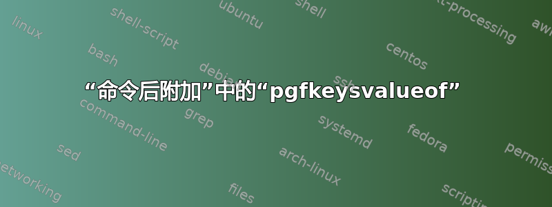 “命令后附加”中的“pgfkeysvalueof”