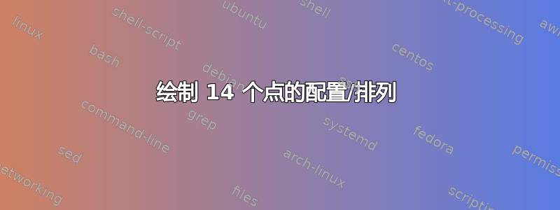 绘制 14 个点的配置/排列