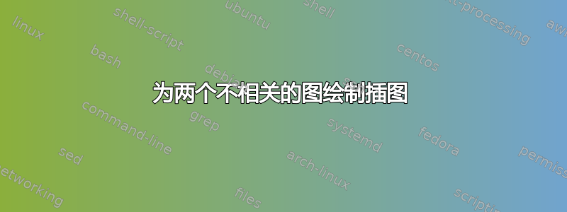 为两个不相关的图绘制插图