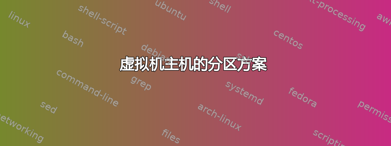 虚拟机主机的分区方案