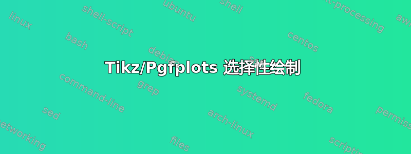 Tikz/Pgfplots 选择性绘制