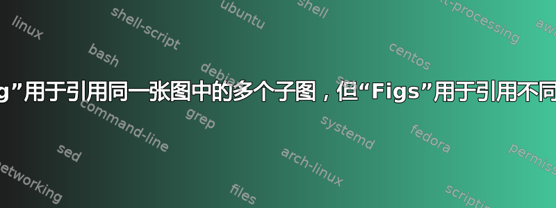 cleveref：“Fig”用于引用同一张图中的多个子图，但“Figs”用于引用不同图中的多个子图